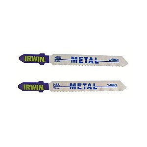 Lâmina de Serra Tico-Tico para Metais Encaixe T 24 Tpi x 75mm 2 Peças Irwin IW14061