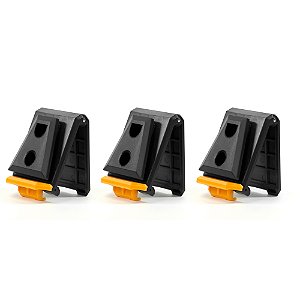 Conjunto com 3 Clipes de Cliptech® Toughbuilt TB-CT-150-BSP