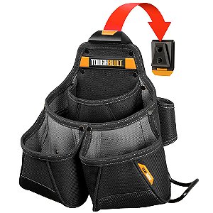 Bolsa de Ferramentas ClipTech® com 9 Bolsos Carpinteiro e Instaladores em Geral Toughbuilt TB-CT-02