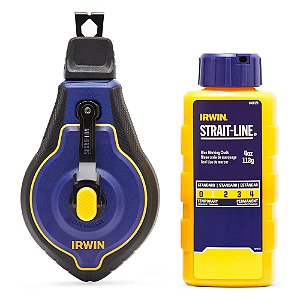 Jogo Carretel de Linha + Giz Azul 30 Metros Speedline Pro Irwin IWHT48443BC