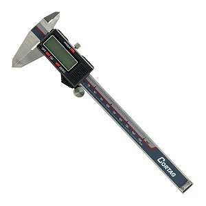 Paquímetro Digital em Aço Inox 150mm 6" Cortag PDC 948