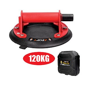 Ventosa de Sucção a Vácuo 200mm 8'' 120Kg Profissional com Maleta Atopy