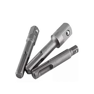 Adaptador de Soquete para Martelete Sds Plus 1/4'' 3/8'' 1/2'' com 3 Peças Atopy