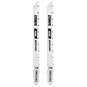 Lâmina de Serra Tico-Tico para Corte Rápido em Madeira Encaixe T 6TPI x 4'' 2 Peças Dewalt DW3750H2