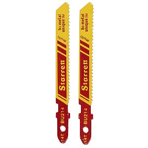 Lâmina de Serra Tico-Tico Bi-Metal Multi BU214 14D x 50mm Starrett 2 Peças