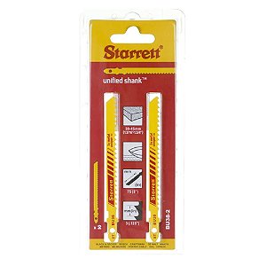 Lâmina de Serra Tico-Tico para Metal BU38 8D x 75mm Starrett 2 Peças