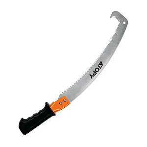 Serrote de Poda Curvo com Ponta de Gancho 54cm Cabo Emborrachado Atopy