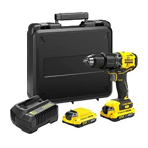 Parafusadeira/Furadeira de Impacto 20V 60Nm Brushless 2 Baterias 2Ah Fatmax Maleta Stanley SBD715D2K-BR