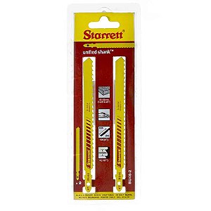 Lâmina de Serra Tico-Tico 100mm para Madeira 2 Peças Starrett BU46-2