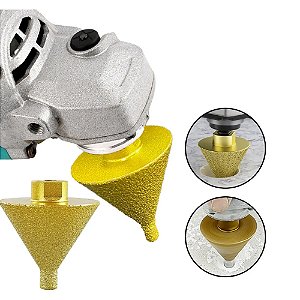 Fresa Diamantada Cônica Porcelanato M14 5mm a 38mm Atopy