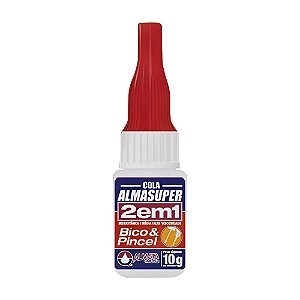 Cola Instantânea Almasuper 2 em 1 Bico e Pincel 10g Almata
