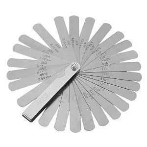 Calibrador Folga de Válvula 25 Lâminas 0,038 a 1mm Lotus 1888