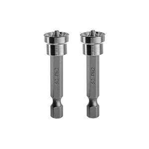 Bits Imantado Ph2 S2 para Drywall com Limitador Phillips 50mm 2 Unidades Lotus 1300