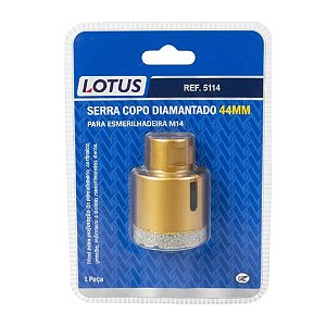 Serra Copo Diamantada para Esmerilhadeira 44mm Porcelanato Lotus 5114