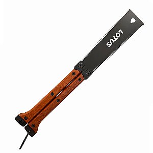 Serrote Japonês Dobrável Aço Inox com Lâmina Dupla Lotus 1227
