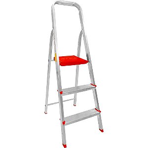 Escada em Alumínio 3 degraus Botafogo ESC0062