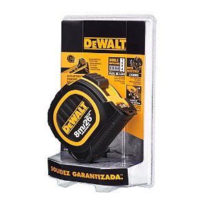 Trena Emborrachada Duo Gancho Multiplo 8 Metros x 25mm Dewalt DWHT34196L