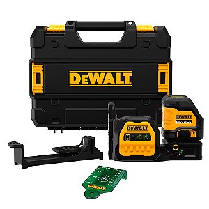 Nível a Laser à Bateria 85 Metros 2 Linhas Verdes Cruzadas 12V/20V Dewalt DCLE34020GB (Sem Bateria e Sem Carregador)