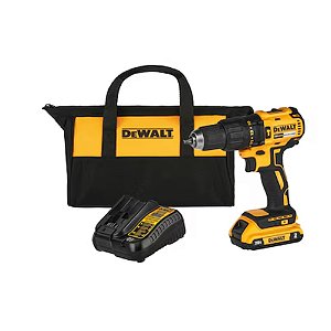 Parafusadeira/Furadeira de Impacto Brushless com 1 Bateria 2Ah 20V Max* 65Nm Bolsa Dewalt DCD7781D1BR