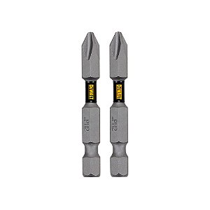 Ponta Bits Phillips Ph2 2'' 50,8mm 2 Unidades Tough Grip Dewalt DWA2PH2-2L