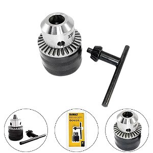 Mandril com Chave 3/8'' x 24F 10mm Dewalt DW22E