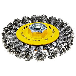 Escova de Aço Trançada para Esmerilhadeira 4'' x M14 Dewalt DW4930M