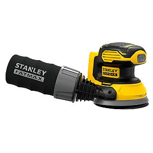 Lixadeira Roto Orbital à Bateria 5" 125mm 20V Fatmax Stanley SCS220 (Sem Bateria e Sem Carregador)