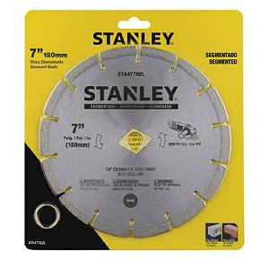 Disco Diamantado Segmentado Concreto 7'' 180mm para Esmerilhadeira Stanley STA47702L
