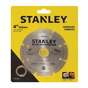 Disco de Corte Diamantado Segmentado Concreto Alvenaria 110mm x 20mm Stanley STA47402B