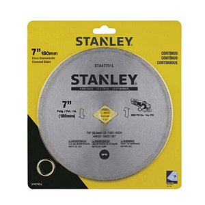 Disco Diamantado Contínuo 7'' 180mm para Esmerilhadeira Stanley STA47701L