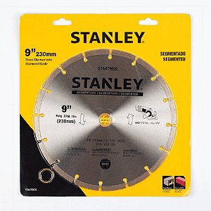 Disco Diamantado Segmentado Concreto 9'' 230mm para Esmerilhadeira Stanley STA47902L