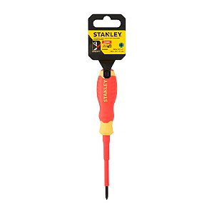 Chave Phillips Isolada 1000V VDE PH0 1/8" 3,5mm x 75mm 3" Stanley STMT60168-LA