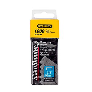 Grampo para Grampeador TR150 TRE550 3/8'' 10mm 1000 Unidades Stanley TRA706T