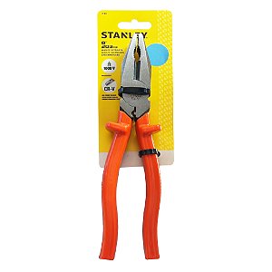 Alicate Universal Eletricista Isolado 8'' 1000V com Prensa Terminal Stanley 71-012