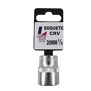 Soquete Estriado 1/2'' Cromo Vanádio 20mm Lotus 6792