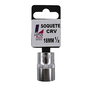 Soquete Estriado 1/2'' Cromo Vanádio 18mm Lotus 6790