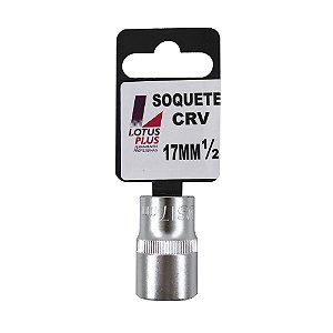 Soquete Estriado 1/2'' Cromo Vanádio 17mm Lotus 6789