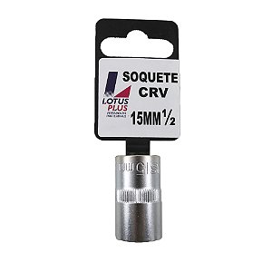 Soquete Estriado 1/2'' Cromo Vanádio 15mm Lotus 6787