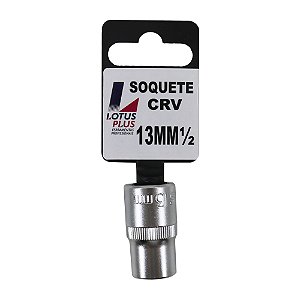 Soquete Estriado 1/2'' Cromo Vanádio 13mm Lotus 6785