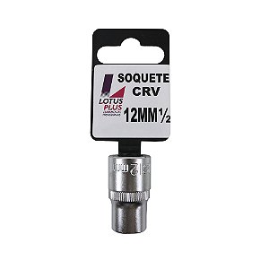 Soquete Estriado 1/2'' Cromo Vanádio 12mm Lotus 6784