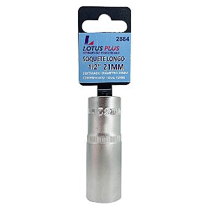 Soquete Longo Sextavado 1/2'' CRV 21mm Lotus 2884