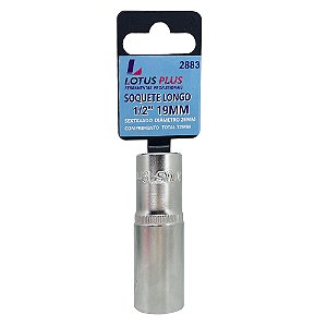 Soquete Longo Sextavado 1/2'' CRV 19mm Lotus 2883