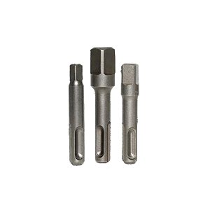 Adaptador de Soquete para Martelete Sds Plus 1/4'' 3/8'' 1/2'' com 3 Peças Atopy