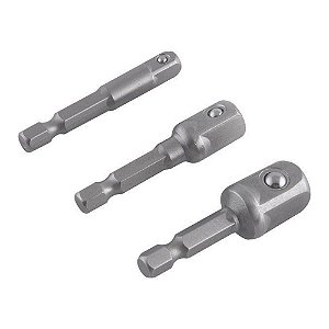 Adaptador de Soquete para Parafusadeira 1/4'' x 3/8'' Vonder Avulso