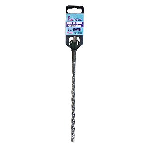 Broca para Concreto Sds Plus Vídea Cruzada 8mm x 210mm Lotus 1415