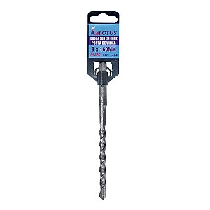 Broca para Concreto Sds Plus Vídea Cruzada 8mm x 160mm Lotus 1414