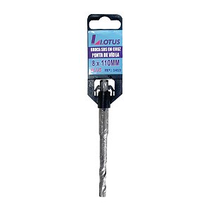Broca para Concreto Sds Plus Vídea Cruzada 8mm x 110mm Lotus 1413