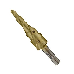 Broca Escalonada Hss Titânio 4mm a 12mm Lotus 2806