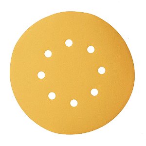 Disco de Lixa Velcro 8 Furos 7 Polegadas 180mm Grão 240 Lotus 3327