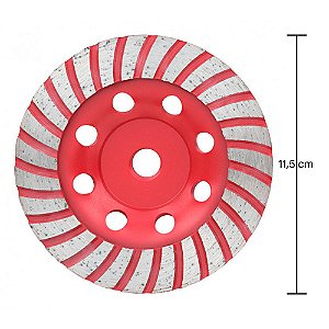 Disco Diamantado de Desbaste Rebolo Turbo 4.1/2" 115mm x M14 Cortag 61753